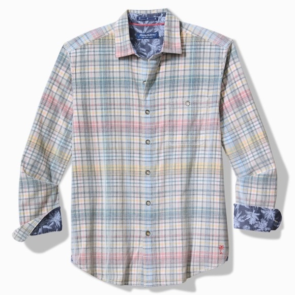 Tommy Bahama Other - Tommy Bahama Men's Coastline Cord Stretch Harbor Check Shirt EUC